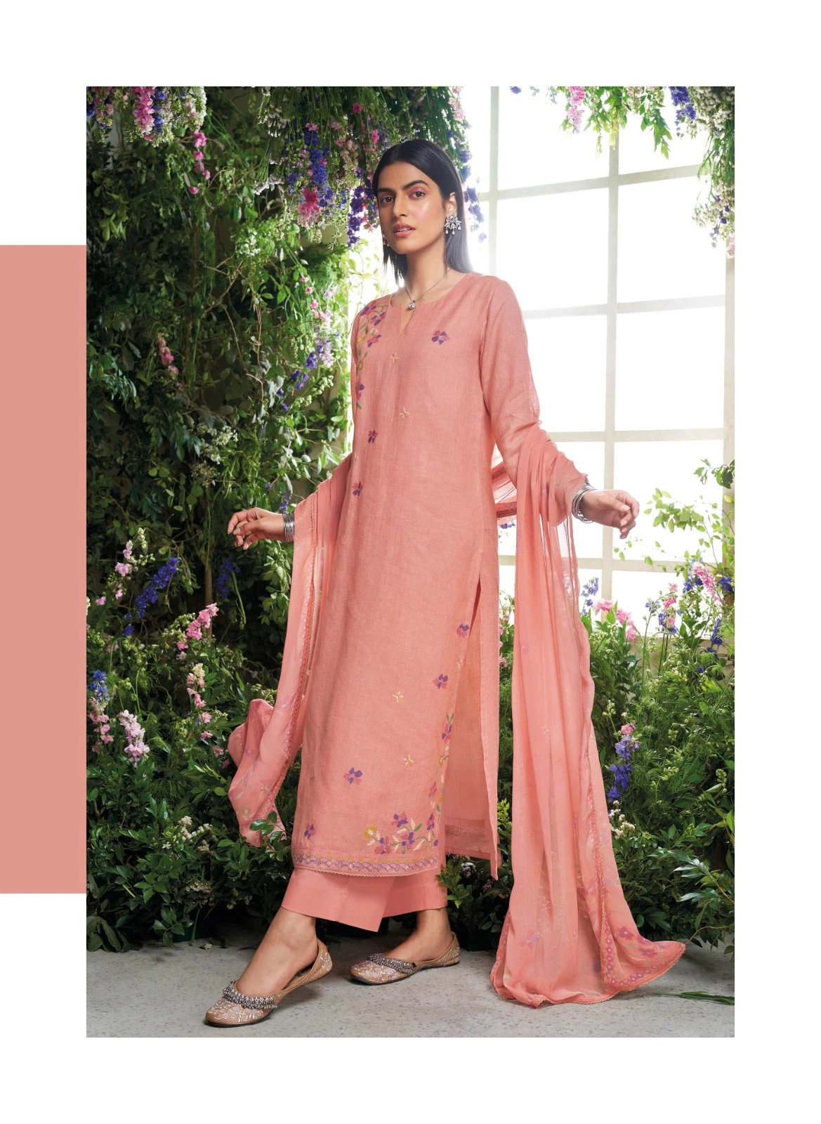 Ganga Shelah Premium Pure Linen Solid Color Wholesale Fancy Salwar Suit Catalog — Wholesale Salwar Suits, Ganga wholesale from Surat - Gallery Image 3